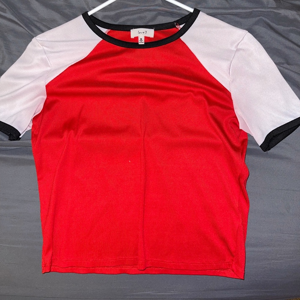 Red & White Top